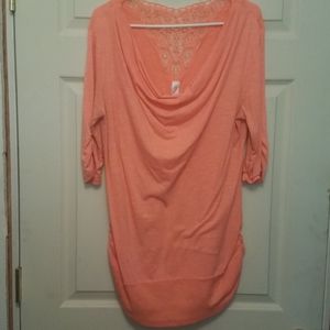 Orange 3/4 Sleeve Tunic